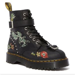 NWOB 🌿 Doc Martens Gomez Embroidered Wild Botanics Moldova Leather